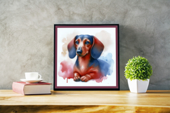 Watercolor Portraits of Dachshund Product Image 3