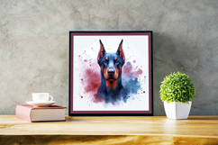 Watercolor Portraits of Doberman Pinscher Product Image 2