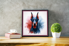 Watercolor Portraits of Doberman Pinscher Product Image 4