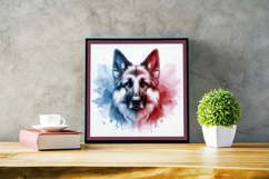 Watercolor Portraits of German Shepherd Product Image 2