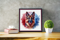 Watercolor Portraits of German Shepherd Product Image 3