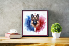 Watercolor Portraits of German Shepherd Product Image 5