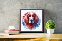 Watercolor Portraits of Irish Setter Product Image 4