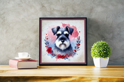 Watercolor Portraits of Miniature Schnauzer Product Image 4