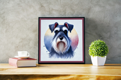 Watercolor Portraits of Miniature Schnauzer Product Image 5