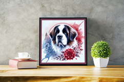 Watercolor Portraits of Saint Bernard Product Image 3