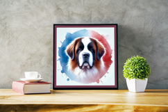 Watercolor Portraits of Saint Bernard Product Image 5