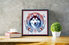 Watercolor Portraits of Siberian Husky Product Image 2