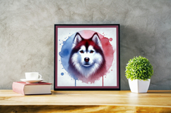Watercolor Portraits of Siberian Husky Product Image 5