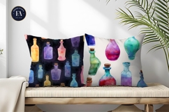 Enchanted Potion Bottle Artwork Hand-Painted Digital Paper Product Image 2