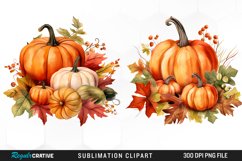 Watercolor Pumpkin Fall Clipart Bundle Product Image 2