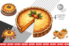 Pumpkin Pie Clipart Product Image 1
