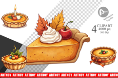 Pumpkin Pie Clipart Product Image 1