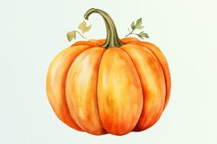 Pumpkin Watercolor Sublimation clipart Product Image 6