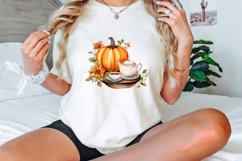 Watercolor Pumpkin Tea Time Clipart Bundle Product Image 2