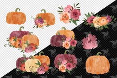 Watercolor Pumpkins Clipart Product Image 2