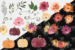 Watercolor Pumpkins Clipart Product Image 3