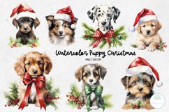 Puppy Dog Christmas Sublimation Designs Product Image 1