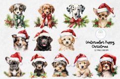 Puppy Dog Christmas Sublimation Designs Product Image 2