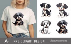 Watercolor Puppy Clipart,Baby Animal Clipart Product Image 1