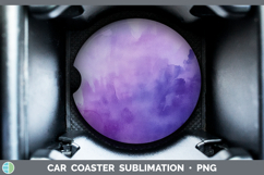 GorgeousWatercolor Car Coaster design.