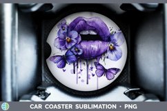 GorgeousWatercolor Car Coaster design.
