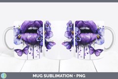 GorgeousWatercolor Mug Wrap design.