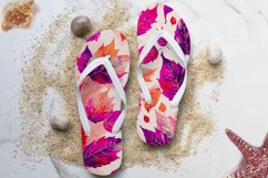 Watercolor Purple Leaf Pattern Design, autumn fall pattern Product Image 3