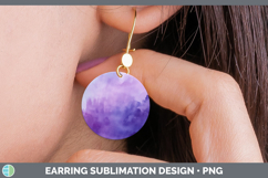 GorgeousWatercolor Round Earrings design.