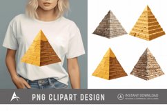 Watercolor Pyramid Clipart Product Image 1