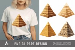 Watercolor Pyramid Clipart Product Image 1