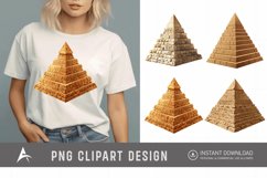 Watercolor Pyramid Clipart Product Image 1