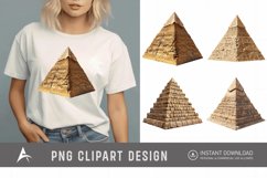Watercolor Pyramid Clipart Product Image 1