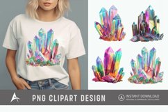 Watercolor Quartz Crystal Clipart Product Image 1