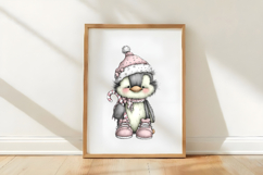 Watercolor Quirky Christmas Clipart Product Image 3