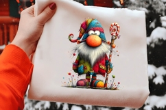 Watercolor quirky Santa Claus clipart Product Image 2