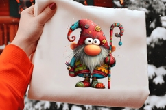 Watercolor quirky Santa Claus clipart Product Image 2