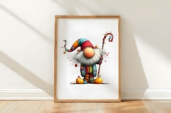 Watercolor quirky Santa Claus clipart Product Image 3