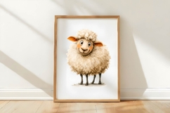 Watercolor Quirky Sheep Clipart Product Image 3
