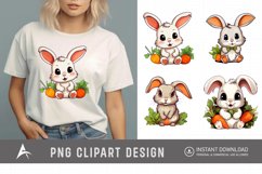 Watercolor Rabbit Clipart Product Image 1