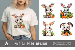 Watercolor Rabbit Clipart Product Image 1