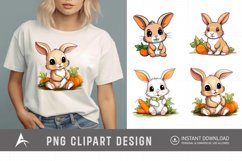 Watercolor Rabbit Clipart Product Image 1