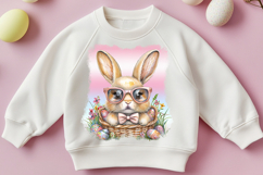 watercolor bunny PNG, easter rabbit clipart, easter watercolor design, bunny with eggs PNG, spring sublimation design, easter sublimation PNG, watercolor animal clipart, easter printable design, transparent bunny PNG, easter sublimation, bunny png, AI art