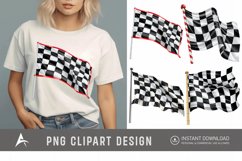 Watercolor Race Flag Clipart Product Image 1
