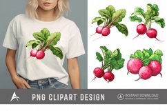 Watercolor Radish Clipart Product Image 1