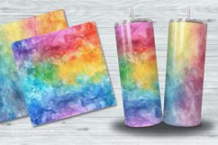 Watercolor Rainbow Boho Digital Paper Bundle Product Image 2