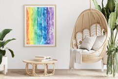 Watercolor Rainbow Boho Digital Paper Bundle Product Image 3