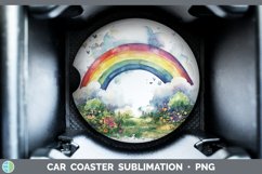 GorgeousWatercolor Car Coaster design.