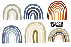 Watercolor Rainbow Clipart Boho Rainbow Png