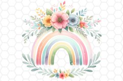 Watercolor Rainbow Clipart Rainbow PNG Design